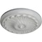Ekena Millwork Flower Spiral Ceiling Medallion (Fits Canopies up to 2"), Hand-Painted Frost, 12 1/4"OD x 2 1/4"P CM12FLFRF - alternate 2